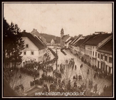 Begr&auml;bnis Leopold Fessler, 1924.