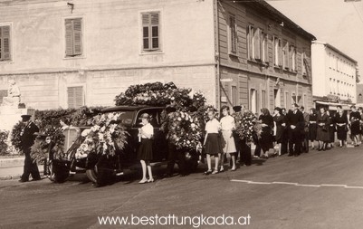 Trauerzug Rosa Knauer, 1964.