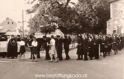 Trauerzug Rosa Knauer, 1964.