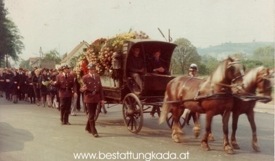 Trauerzug Kommerzialrat Franz Prach, 1976.