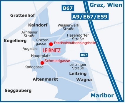Lageplan Bestattung Kada